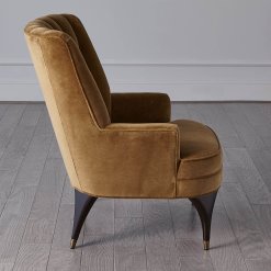 Duncan Chair in toast side view.