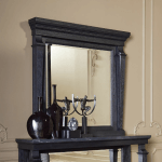 Josephine Mirror in blackened oak lifestyle