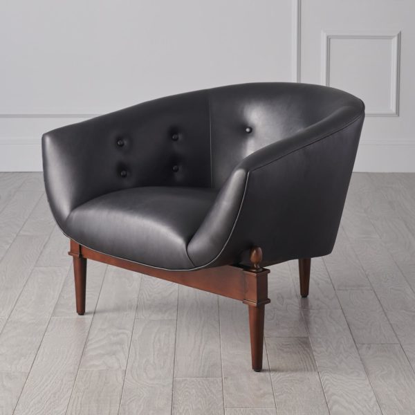 Mimi Chair in Black Leather