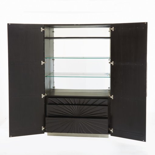 Pleated - 2 Door Tall Cabinet - Image 3