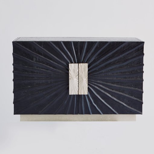 Pleated 2 Door Cabinet - Image 2