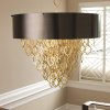Chain Pendant Chandelier in Brass