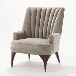 Duncan Front view in Silversmith fabric