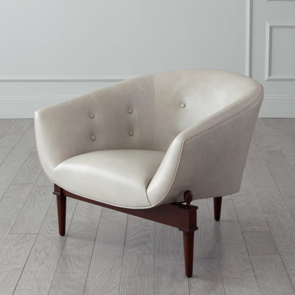 Marbled Gray Leather chair