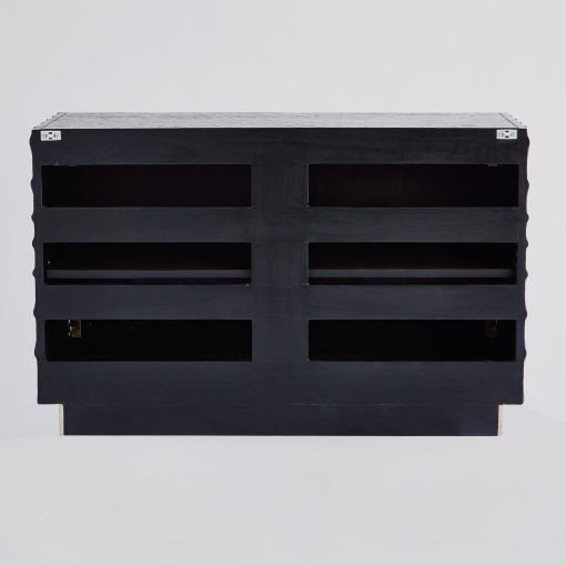 Pleated 2 Door Cabinet - Image 4