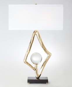 Abstract Lamp in Brass