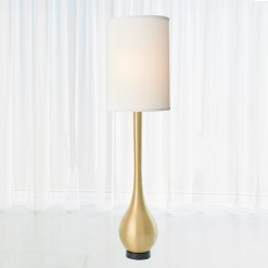 Bulb Vase in Antique Brass finish.