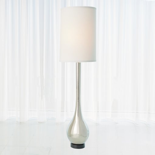 Bulb Vase Floor Lamp - Nickel Finish - Image 2