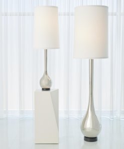 Bulb Vase Floor Lamp in Nickel finish