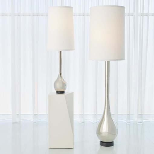 Bulb Vase Floor Lamp in Nickel finish