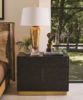 Quilted Leather Side Cabinet