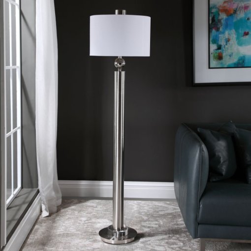 Ornament Nickel Floor Lamp - Image 3