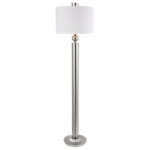 Ornament Nickel Floor Lamp