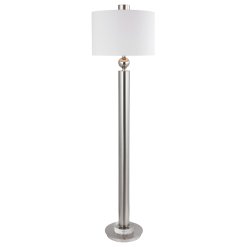 Ornament Nickel Floor Lamp
