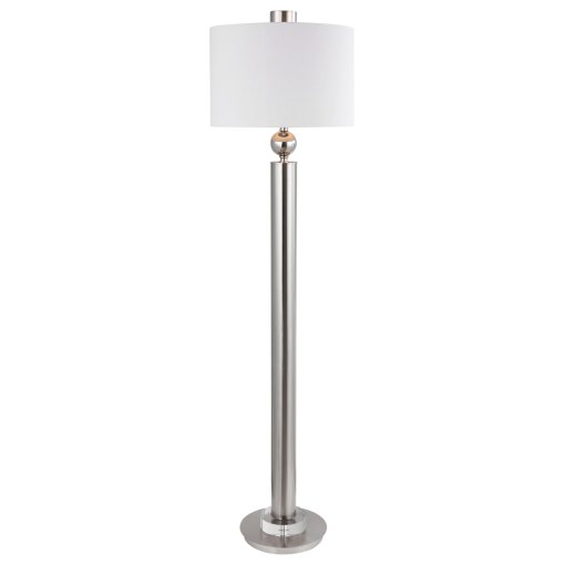 Ornament Nickel Floor Lamp