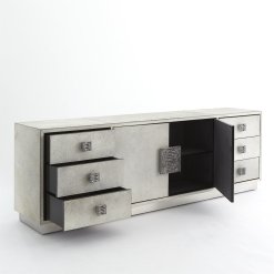 Metro cabinet front view with open doors