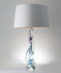 Ocean Twist Glass Table Lamp