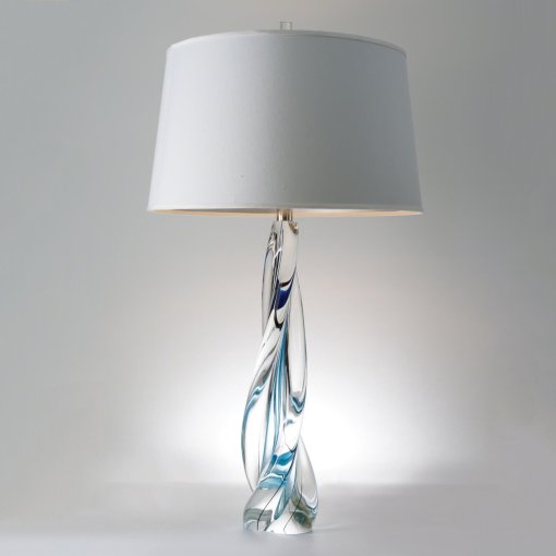 Ocean Twist Glass Table Lamp