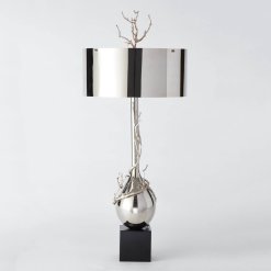 Twig Table Lamp in Nickel