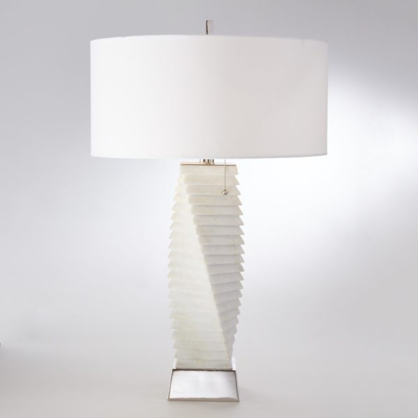 Twisted Marble Table Lamp