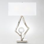 Abstract Lamp in Nickel