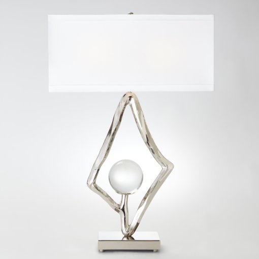 Abstract Lamp in Nickel