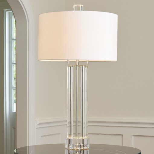Fluted Crystal Column Table Lamp - Image 2