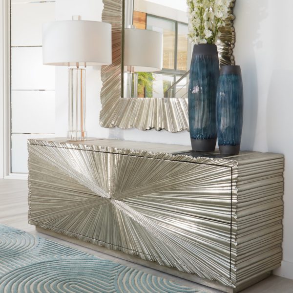 Fluted Crystal Table Lamp