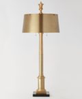 Library Table Lamp in Brass