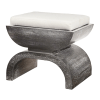 Biggs Black Cerused Oak Stool