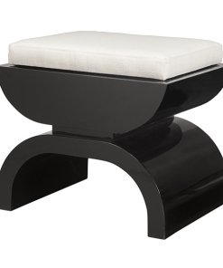 Black Lacquer Stool