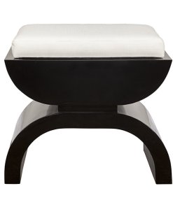 Black Lacquer Stool front side