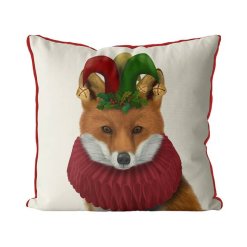 Holiday Foxy Fox Pillow