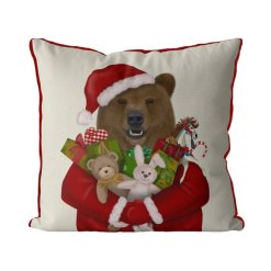 Santa Bear Pillow