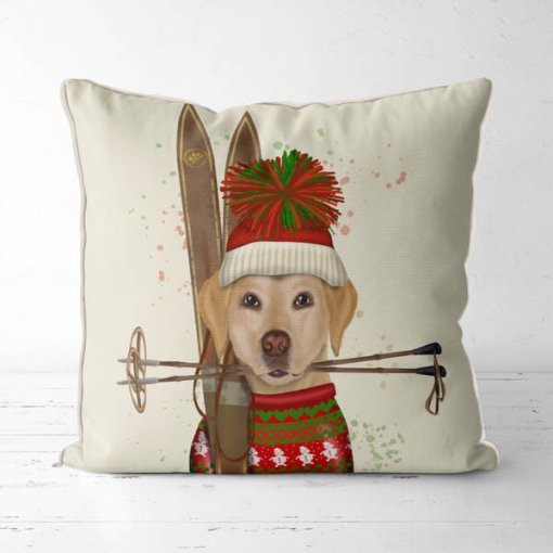 Yellow Lab with Ski's Pillow - Image 2
