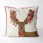 Homespun Hearts Deer Pillow