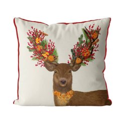 Christmas Deer with Orange accents
