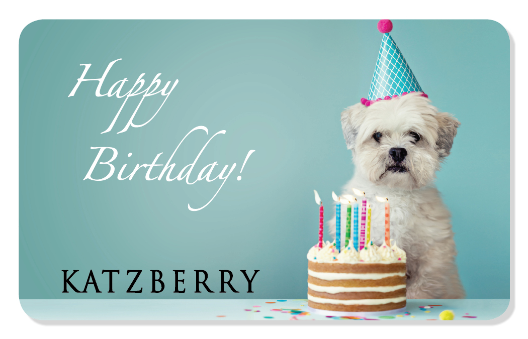 Gift Card for Happy Birthday with Dog