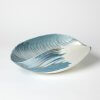 Ivory Turquoise folded bowl angled