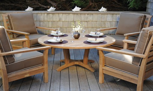 Round Teak Chat Table by Kingsley Bate - Image 3