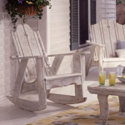 Nantucket rocking chair in white wash finish