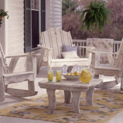 Nantucket Chair set in white wash finish