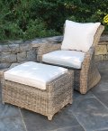 Sag Harbor lounge chair and matching ottoman