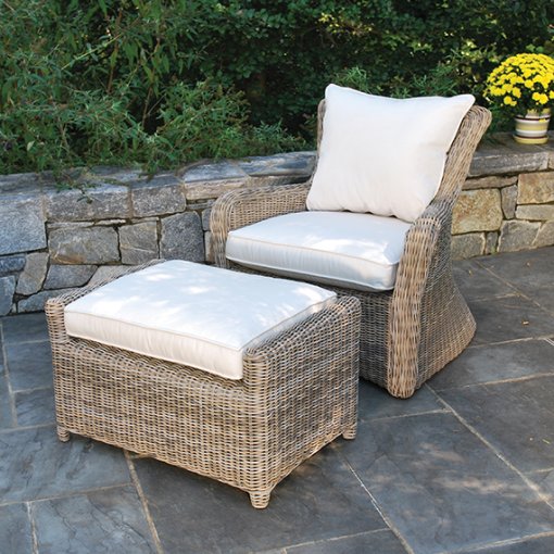 Sag Harbor lounge chair and matching ottoman