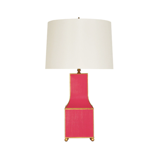 Pagoda Tabletop Lamp in Pink