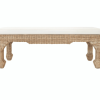 Massey Rattan bench front view.