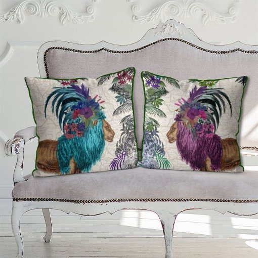 African Lion Pillows