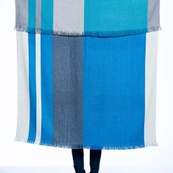 Blue Nile Alpaca Throw compare front to back