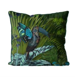 Butterfly Toucan Pillow