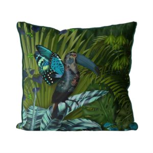 Butterfly Toucan Pillow